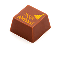 Image of A solid square milk chocolate with 